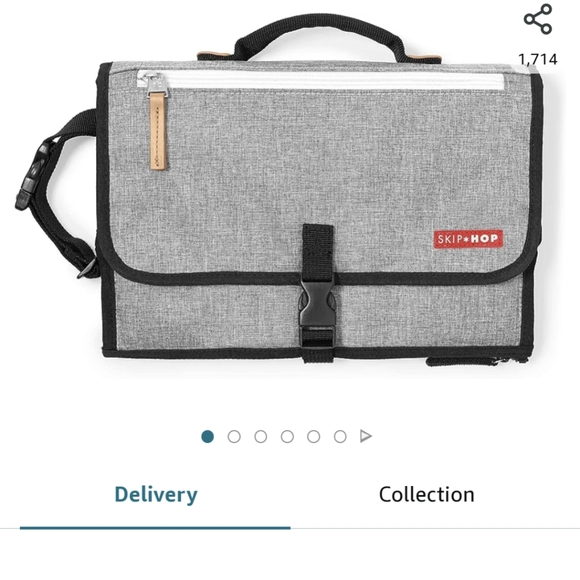 SKIP HOP* portable change pad for babies. Lots of pouches and space for all - Picture 11 of 12